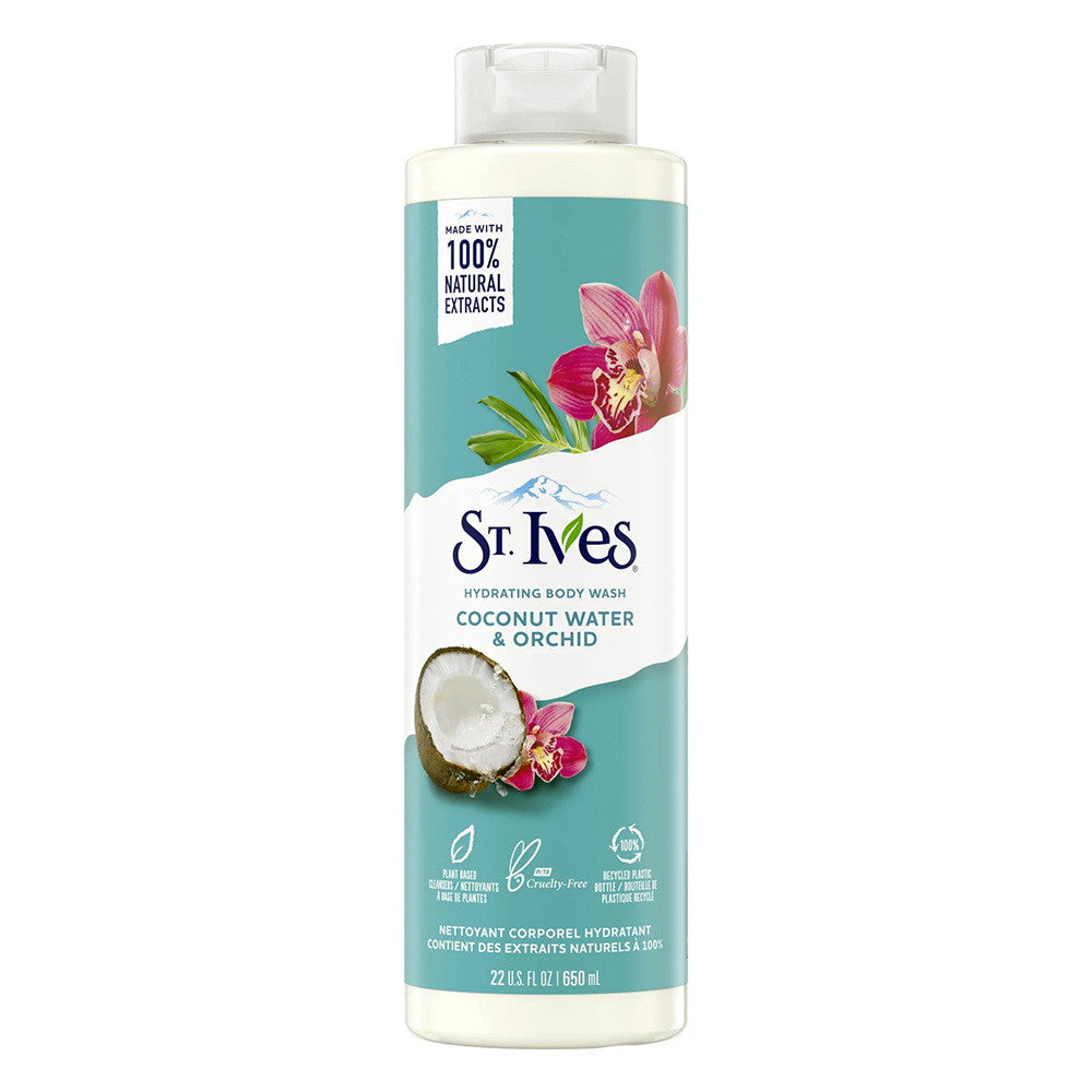 St Ives Coconut Water and Orchid Hydrating Body Wash, 22 Oz